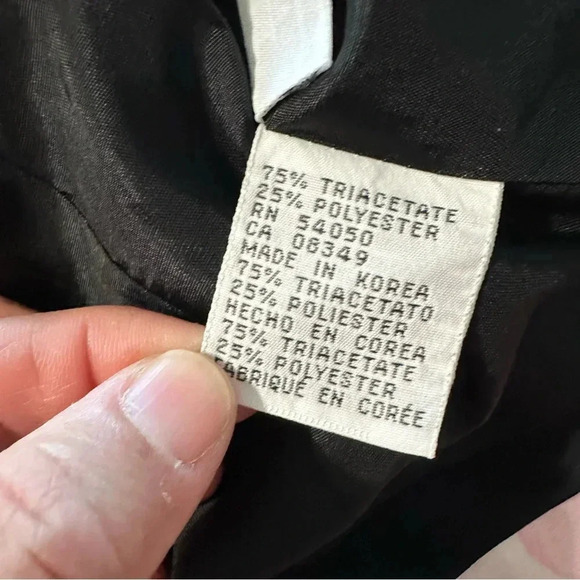 Jones New York Evening women's size 6 black cropped one button blazer - Picture 4 of 4